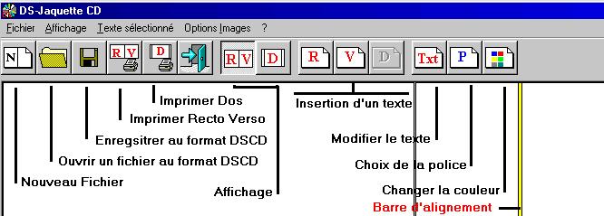 Fentre principale de DS-JaquetteCD